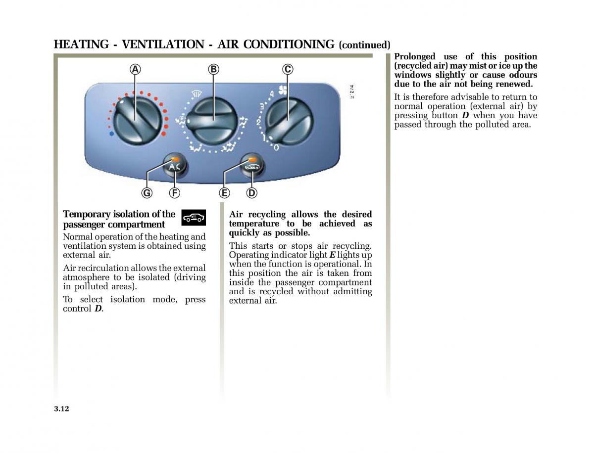 Renault Clio II 2 sedan owners manual / page 91