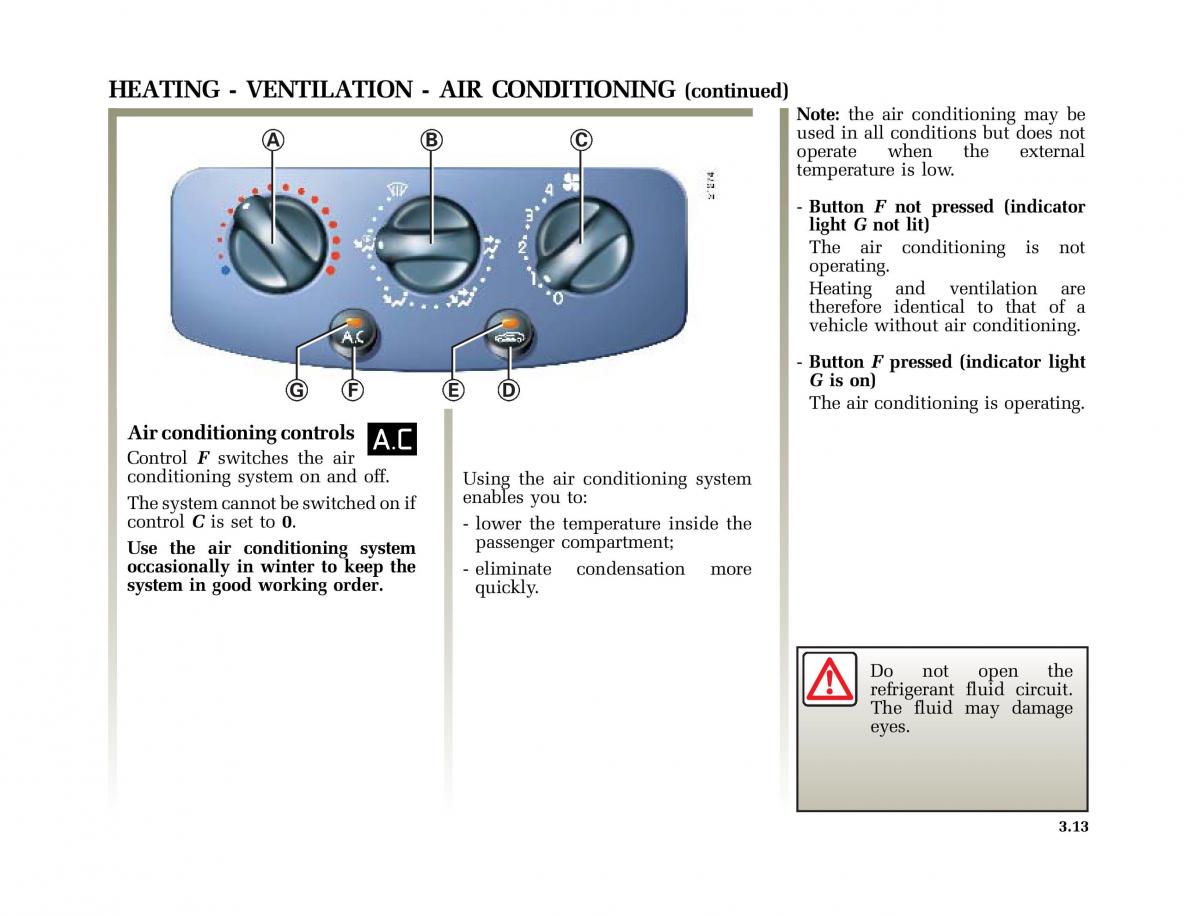 Renault Clio II 2 sedan owners manual / page 92