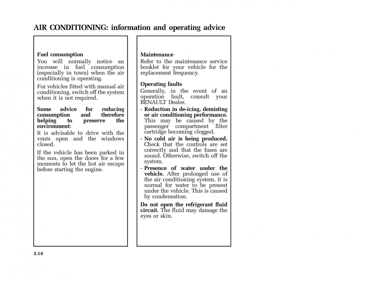 Renault Clio II 2 sedan owners manual / page 93