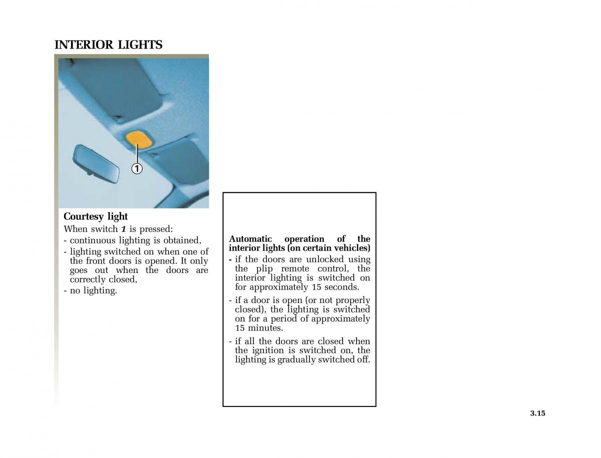 Renault Clio II 2 sedan owners manual / page 94