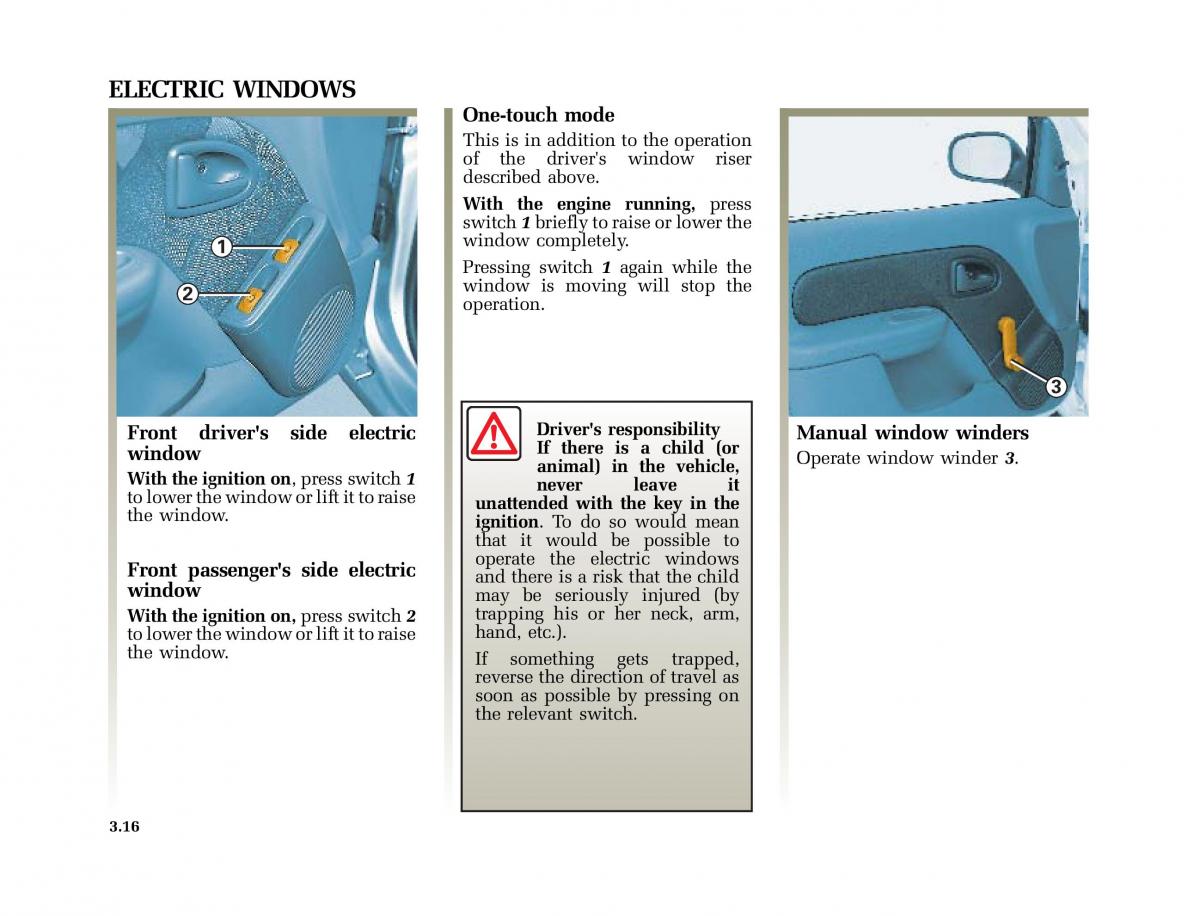 Renault Clio II 2 sedan owners manual / page 95