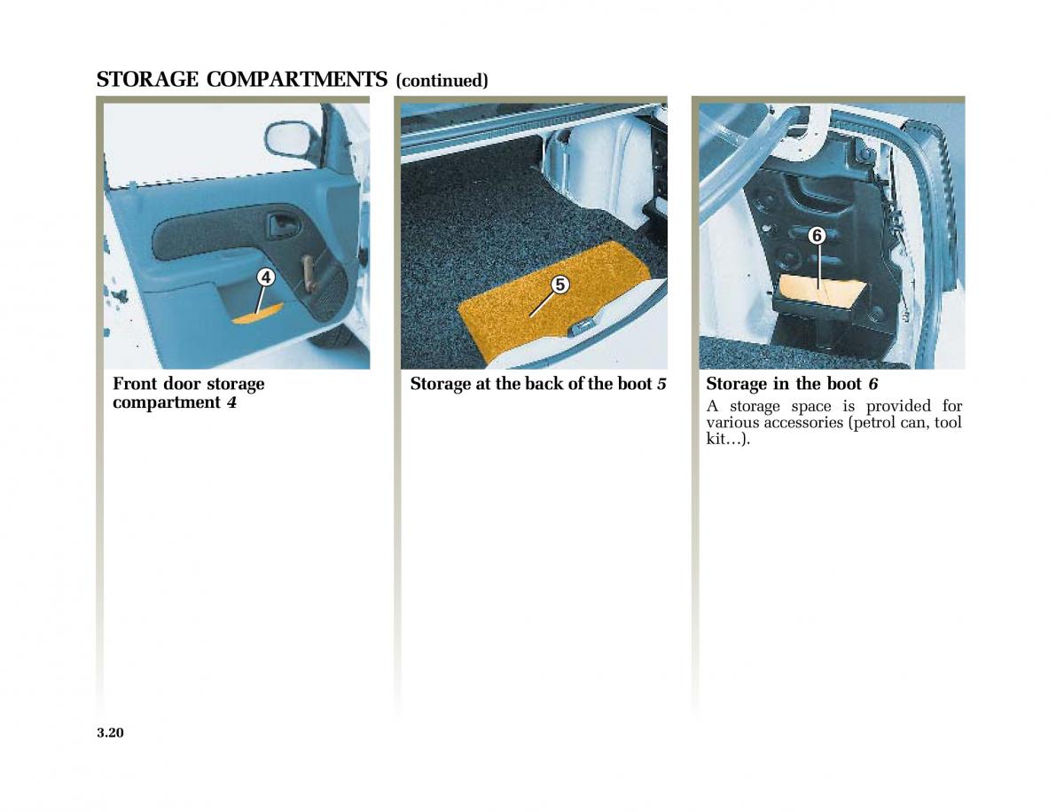 Renault Clio II 2 sedan owners manual / page 99