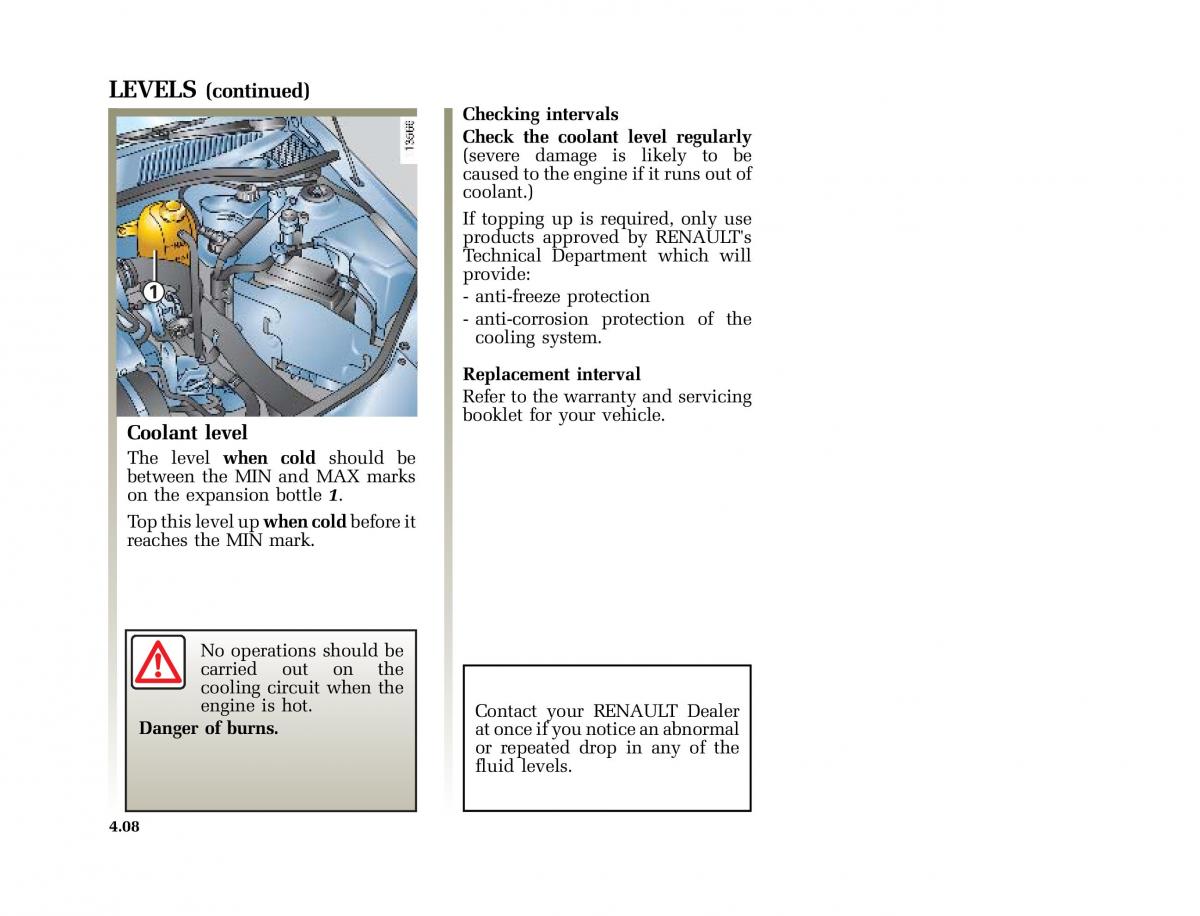 Renault Clio II 2 sedan owners manual / page 111