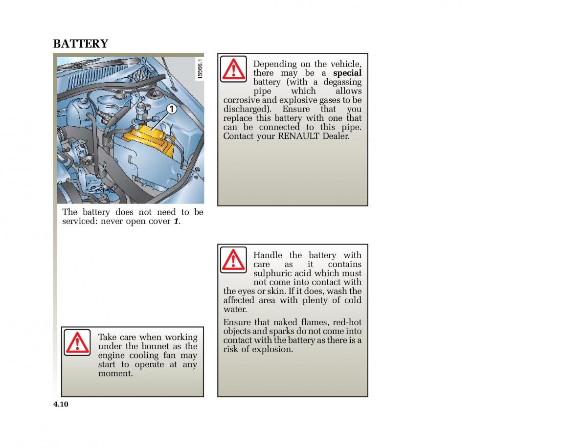 Renault Clio II 2 sedan owners manual / page 113