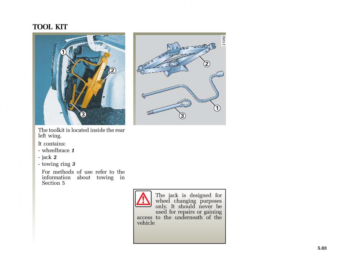 Renault Clio II 2 sedan owners manual / page 120