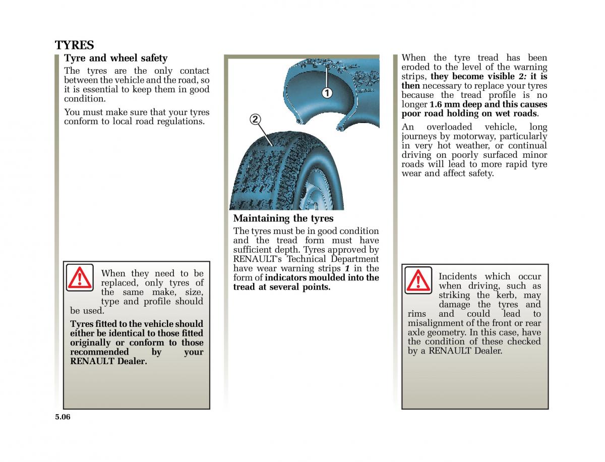 Renault Clio II 2 sedan owners manual / page 123