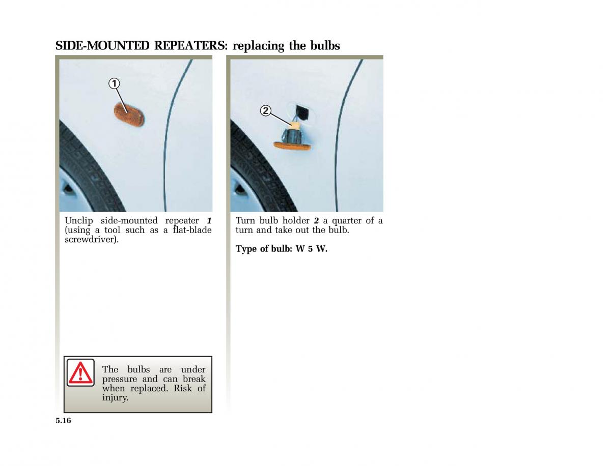 Renault Clio II 2 sedan owners manual / page 133