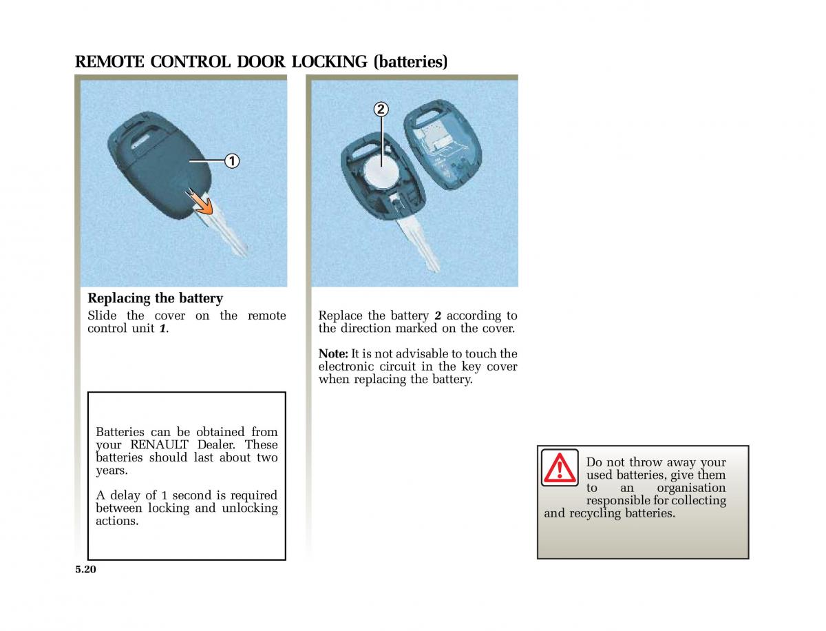 Renault Clio II 2 sedan owners manual / page 137