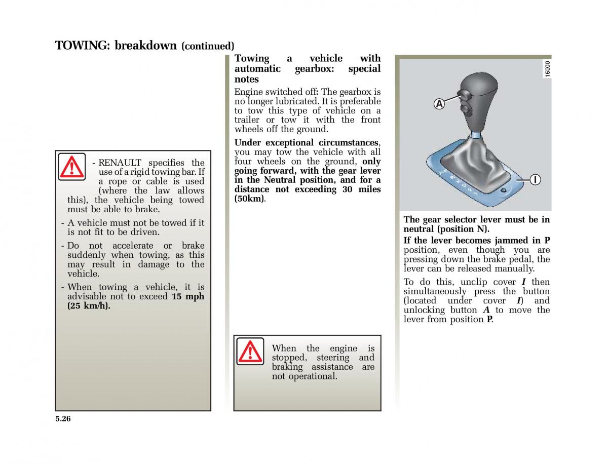 Renault Clio II 2 sedan owners manual / page 143