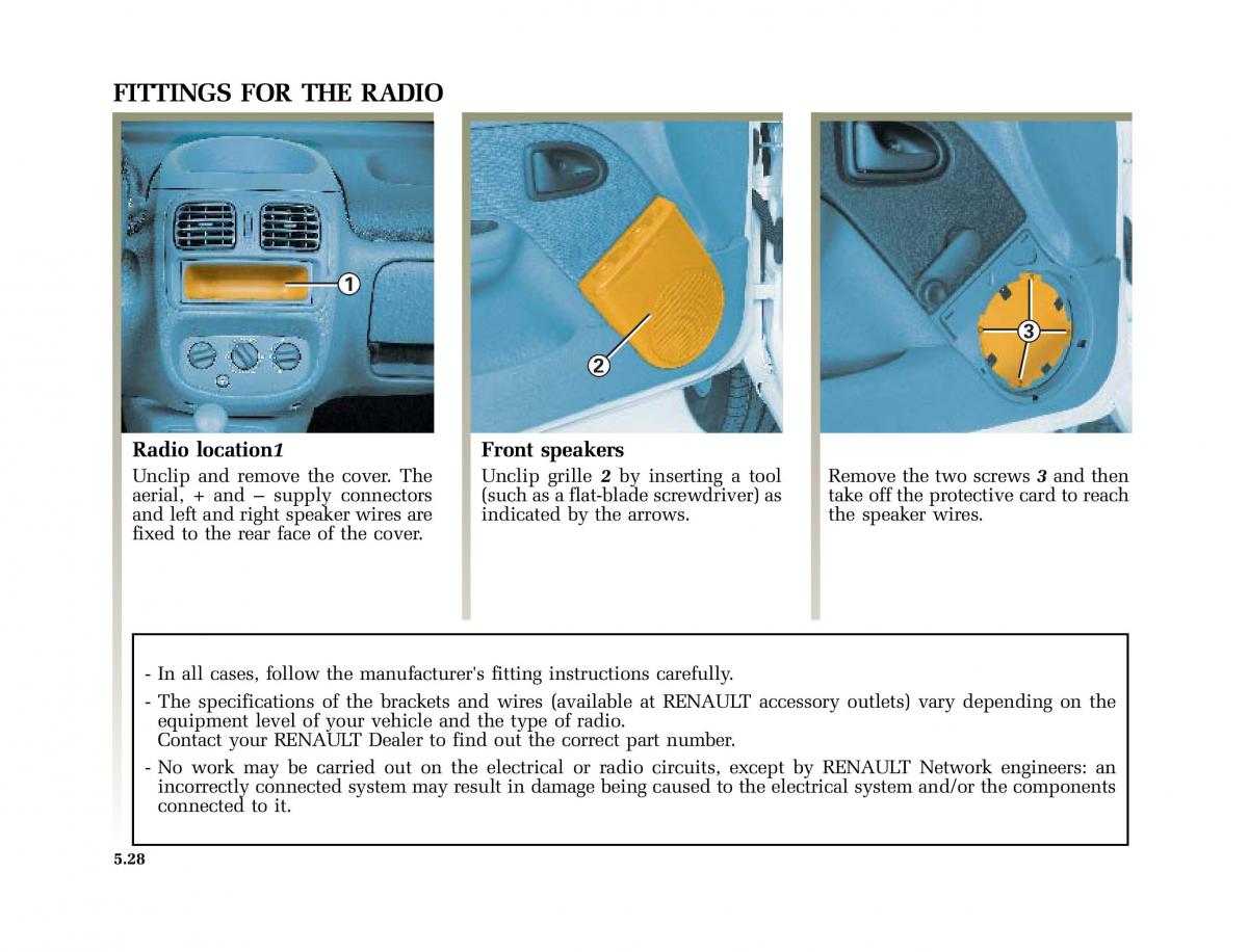 Renault Clio II 2 sedan owners manual / page 145