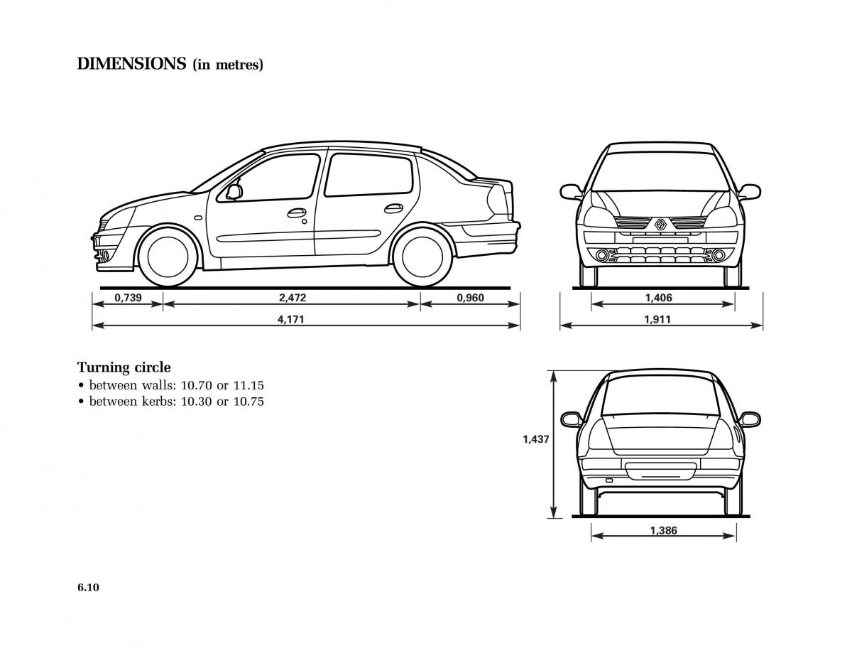 Renault Clio II 2 sedan owners manual / page 163