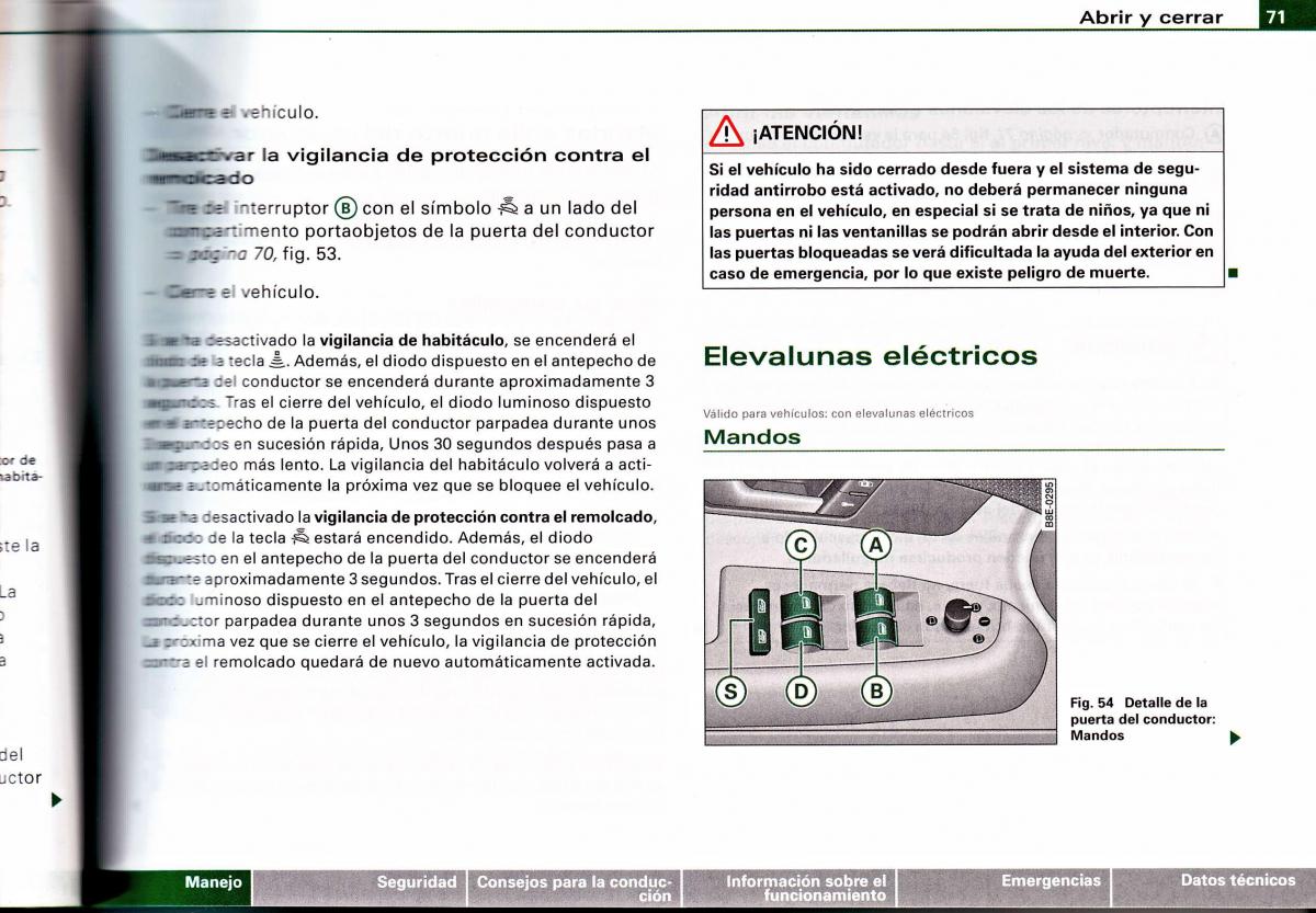 Audi A4 B6 8E manual del propietario / page 67