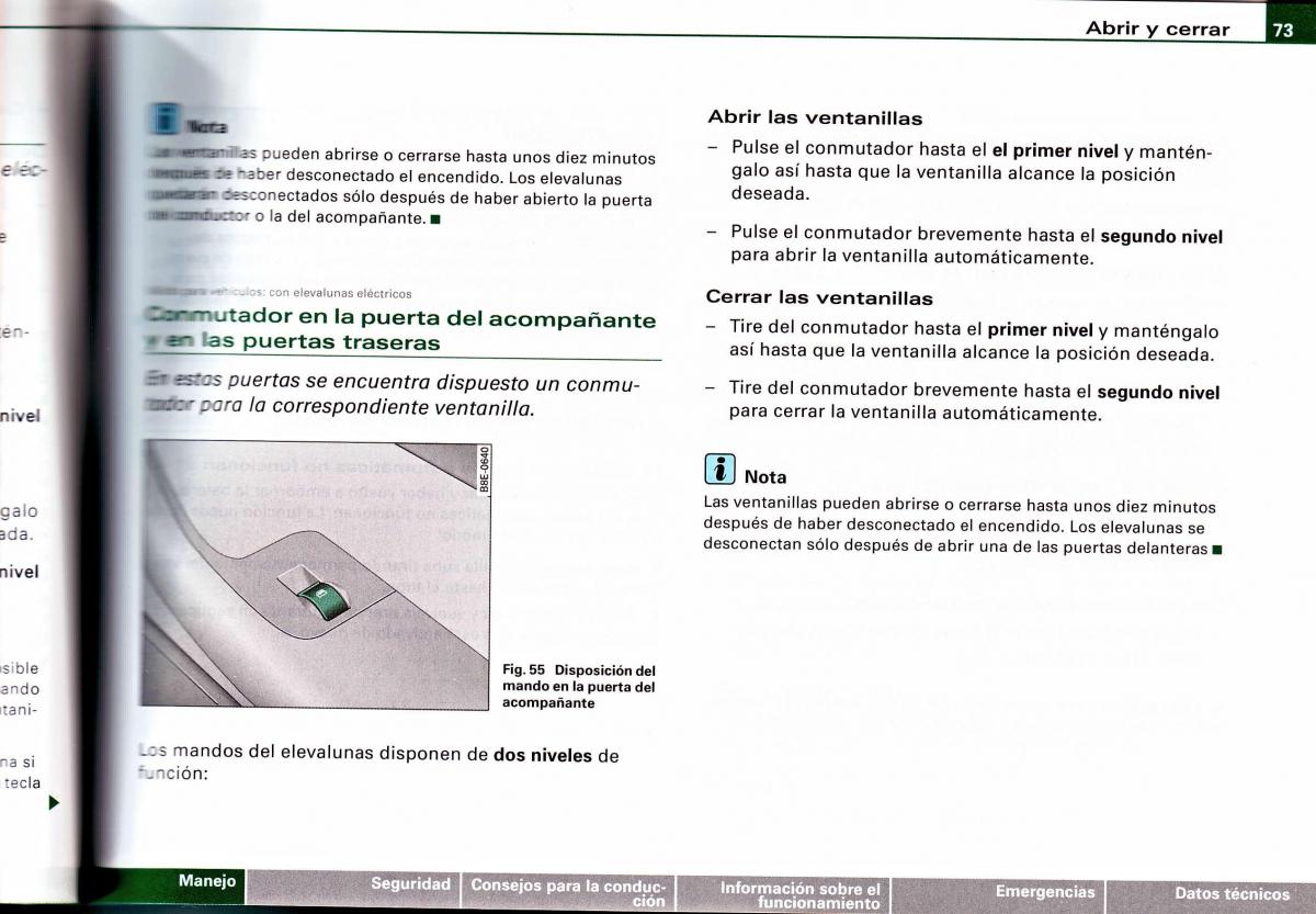 Audi A4 B6 8E manual del propietario / page 69