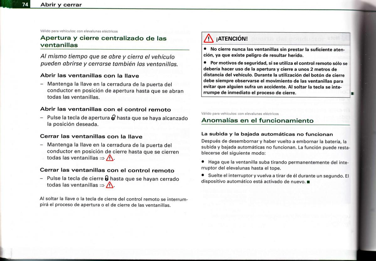 Audi A4 B6 8E manual del propietario / page 70