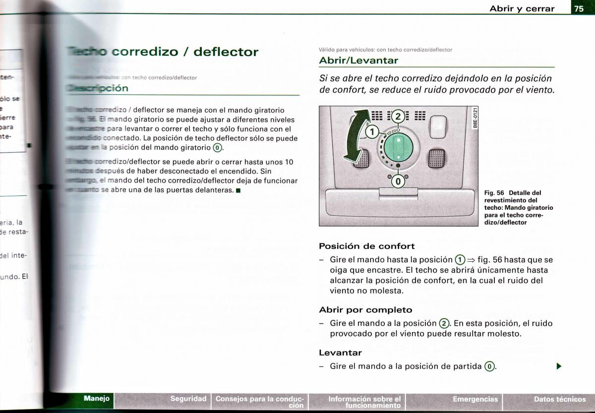 Audi A4 B6 8E manual del propietario / page 71