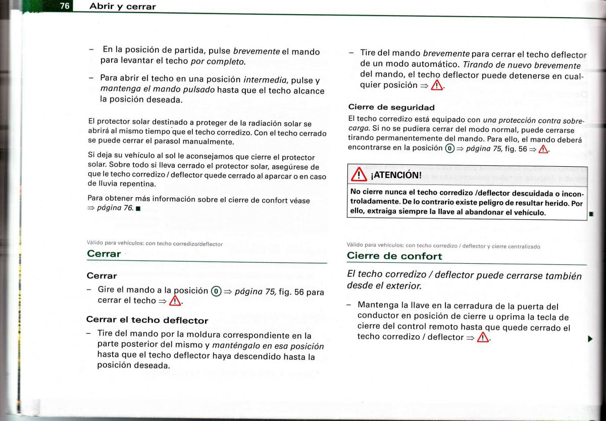 Audi A4 B6 8E manual del propietario / page 72