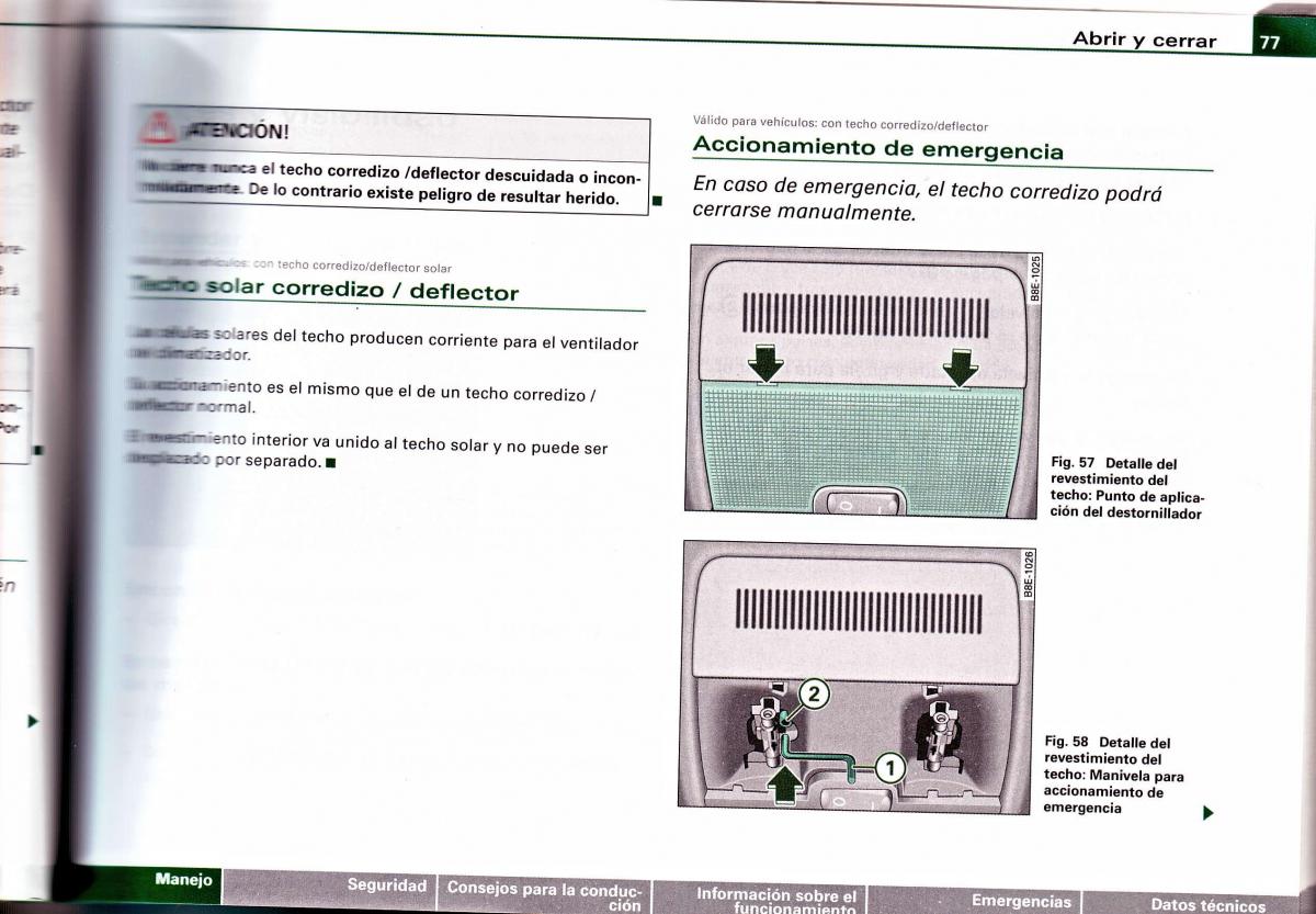 Audi A4 B6 8E manual del propietario / page 73