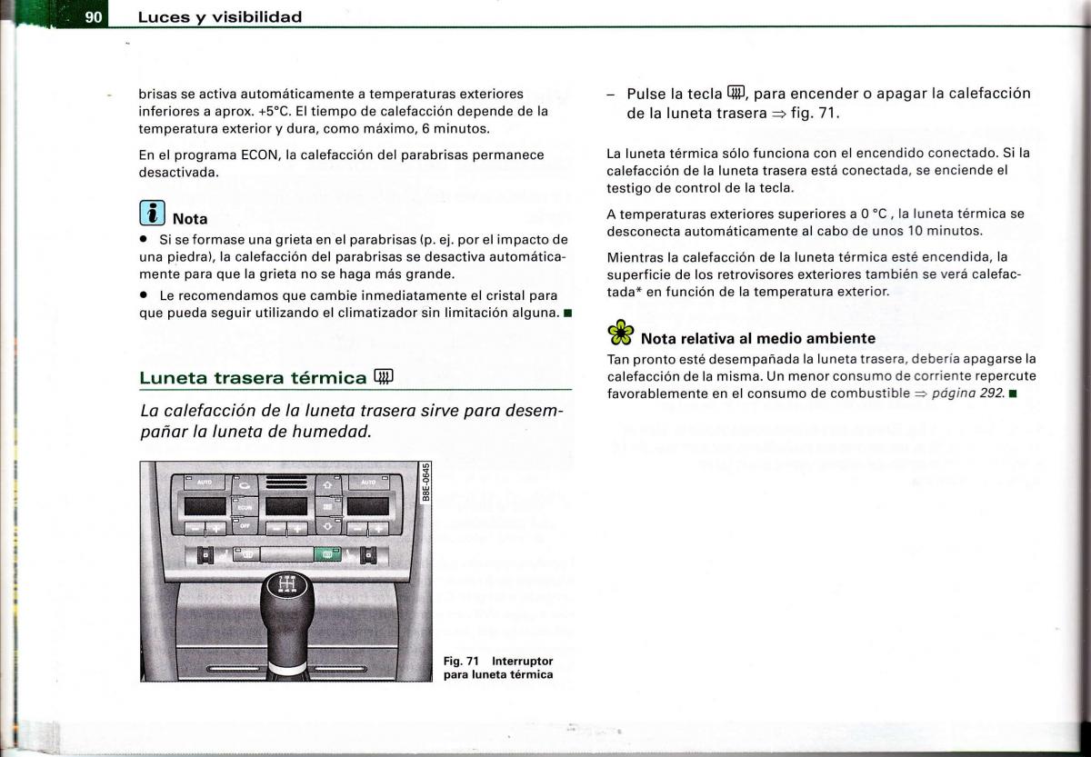 Audi A4 B6 8E manual del propietario / page 86