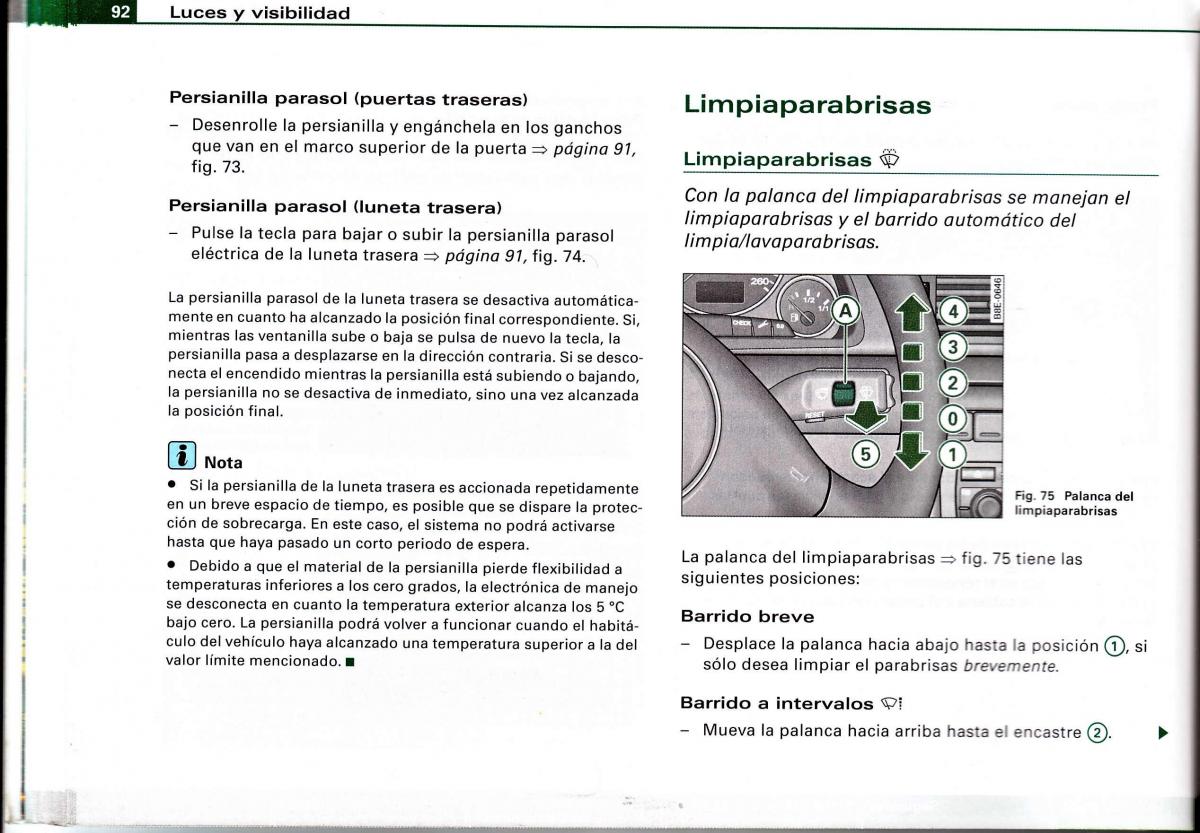 Audi A4 B6 8E manual del propietario / page 88