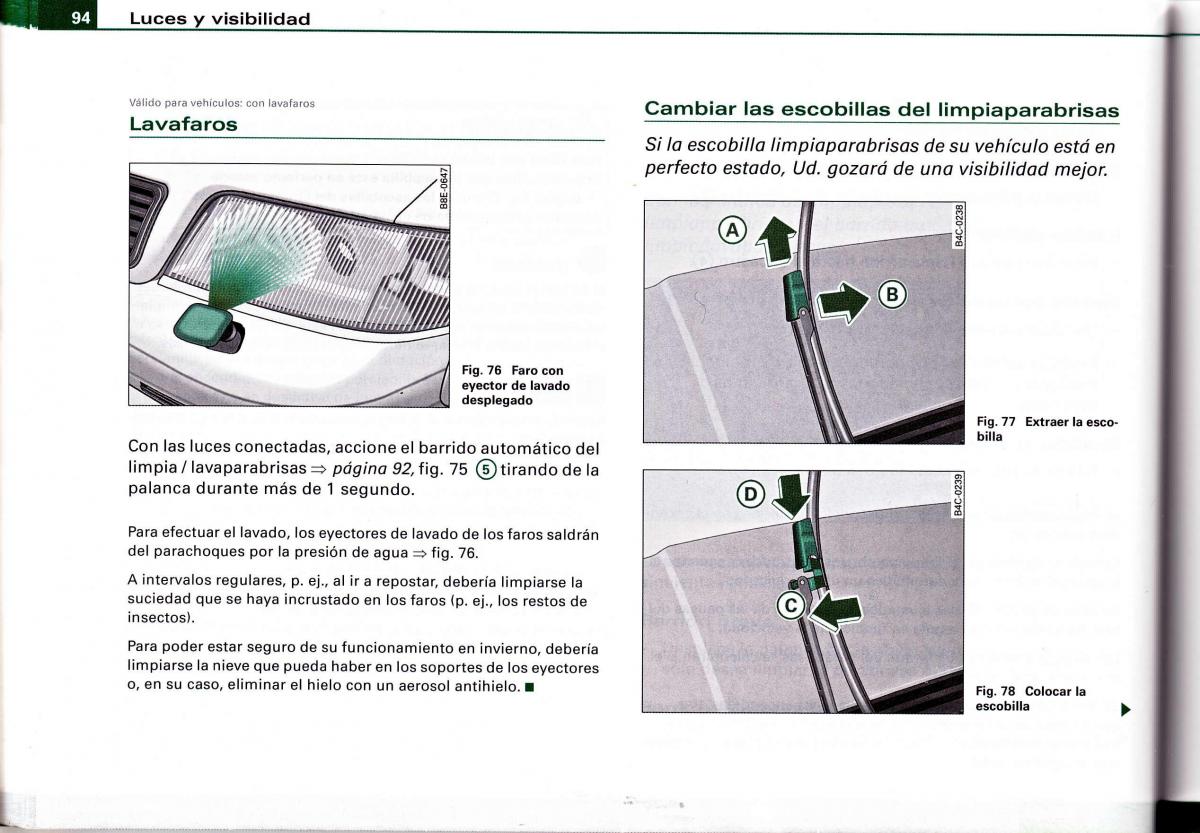 Audi A4 B6 8E manual del propietario / page 90