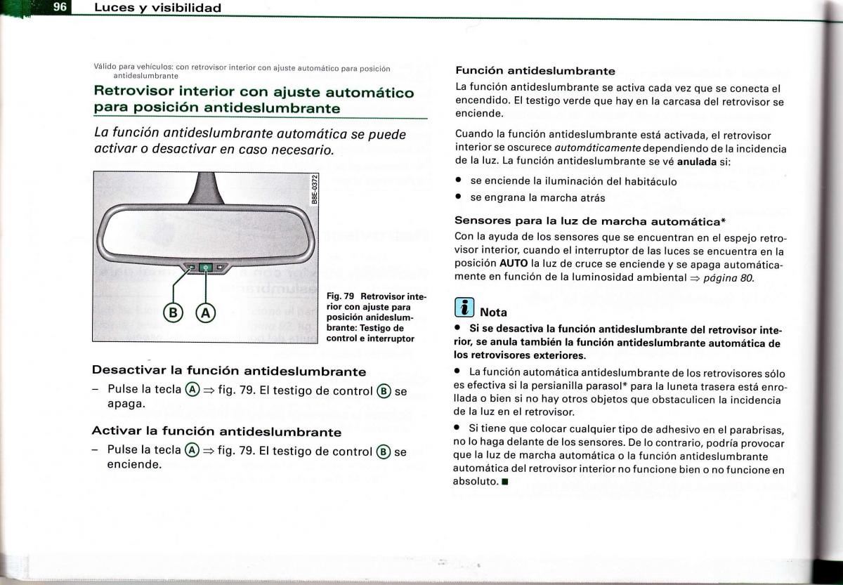 Audi A4 B6 8E manual del propietario / page 92