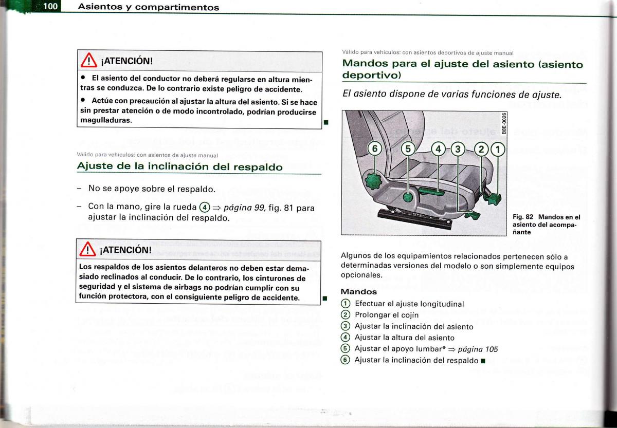 Audi A4 B6 8E manual del propietario / page 96