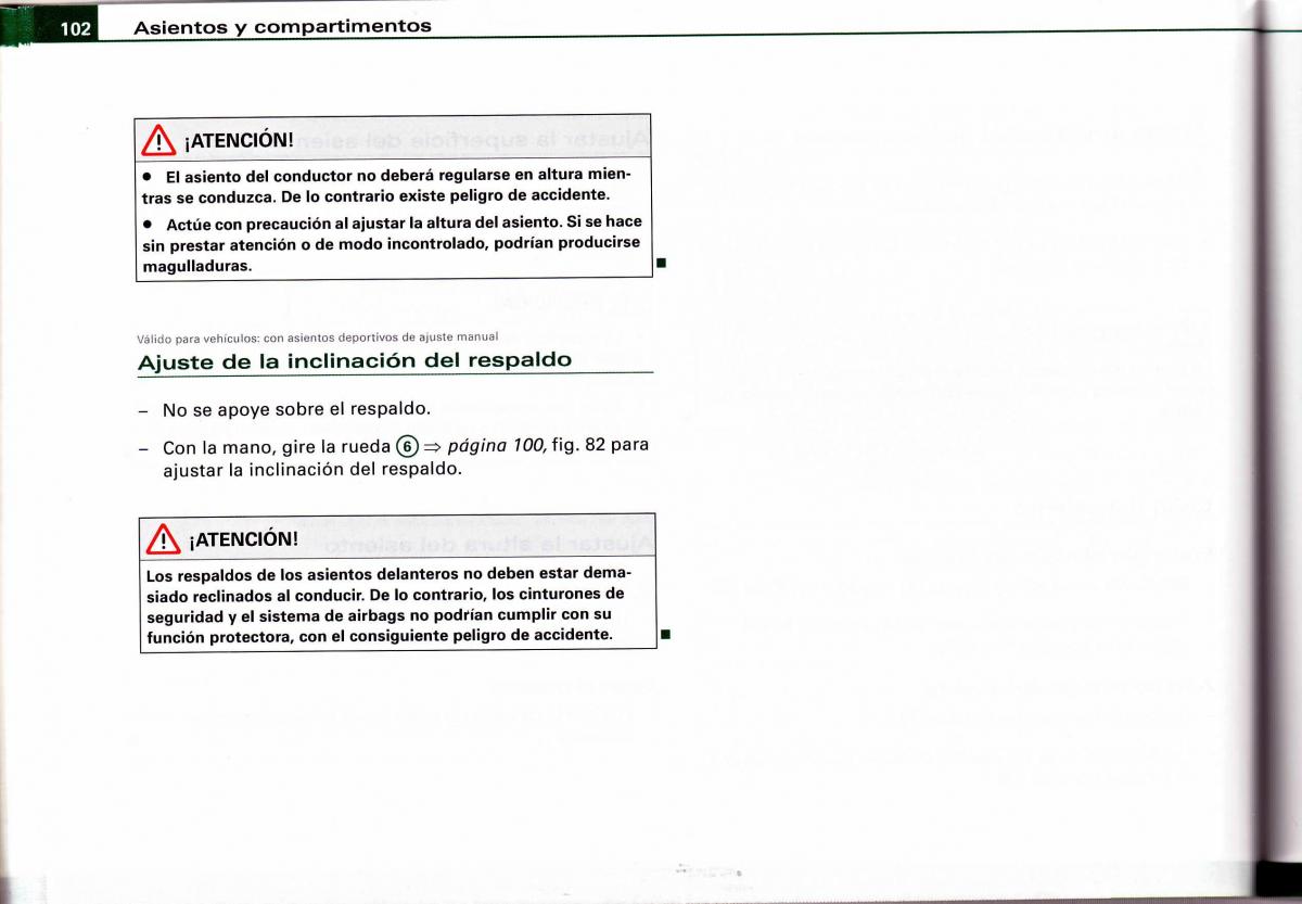 Audi A4 B6 8E manual del propietario / page 98