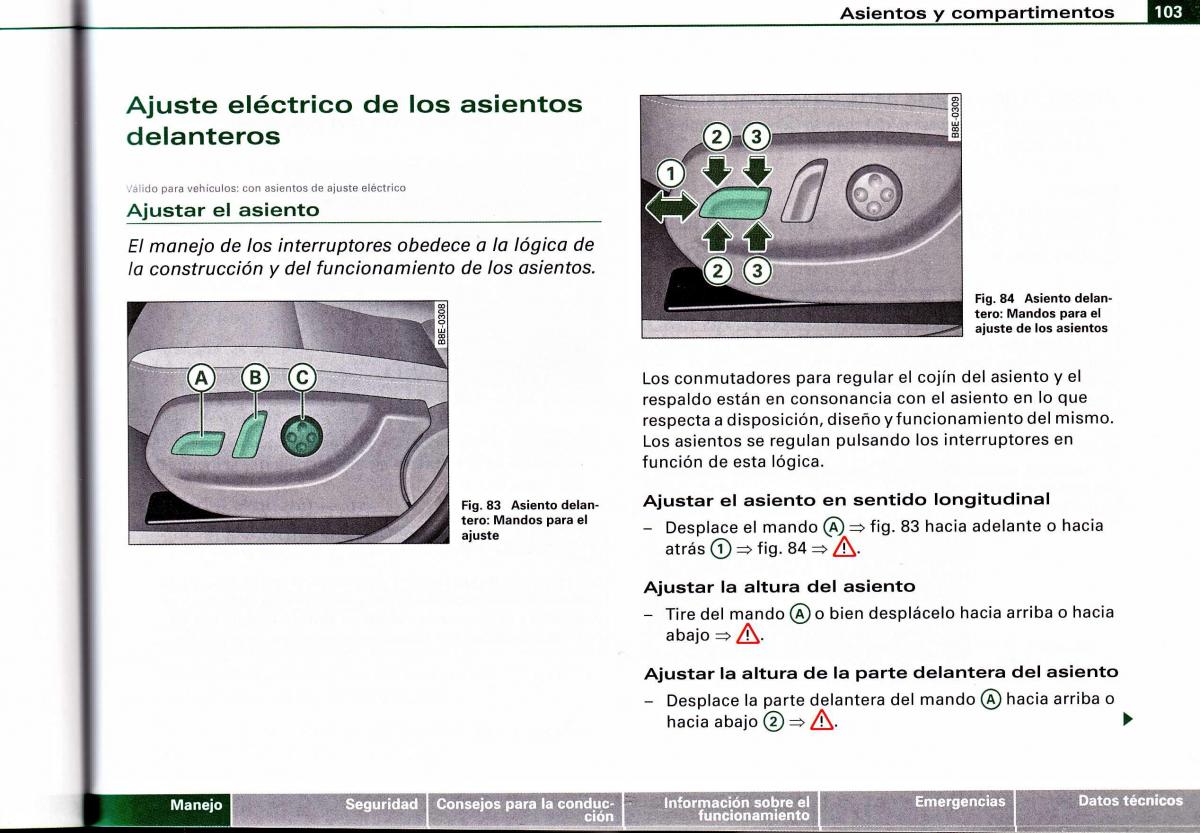 Audi A4 B6 8E manual del propietario / page 99