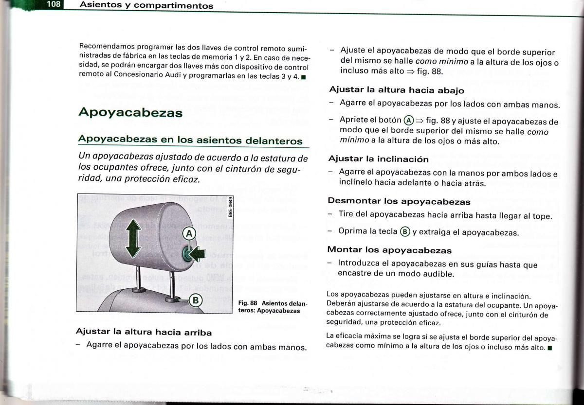 Audi A4 B6 8E manual del propietario / page 104