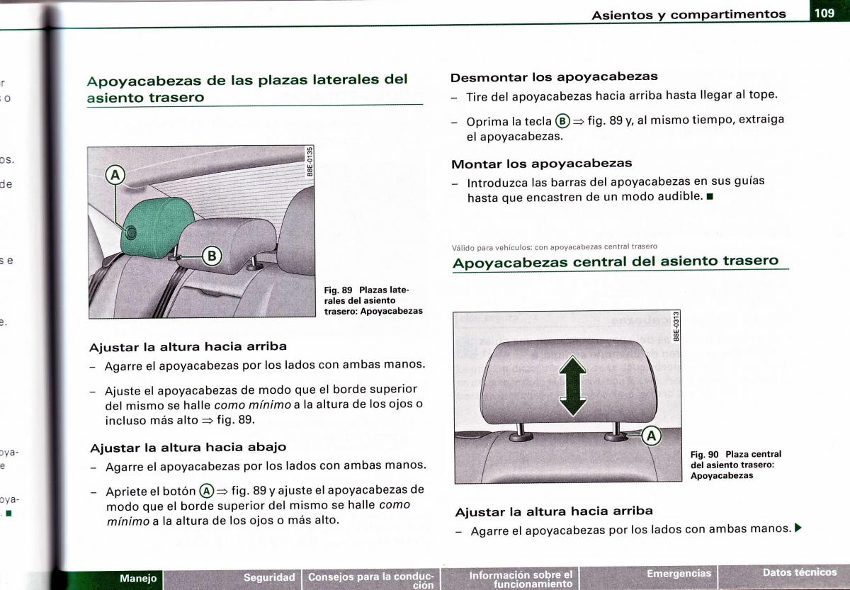 Audi A4 B6 8E manual del propietario / page 105