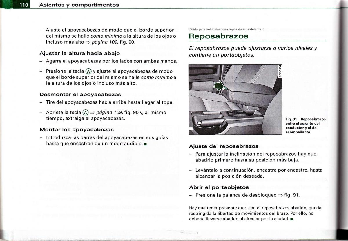 Audi A4 B6 8E manual del propietario / page 106