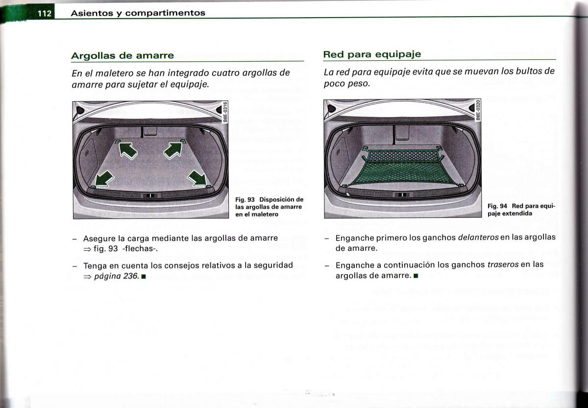 Audi A4 B6 8E manual del propietario / page 108