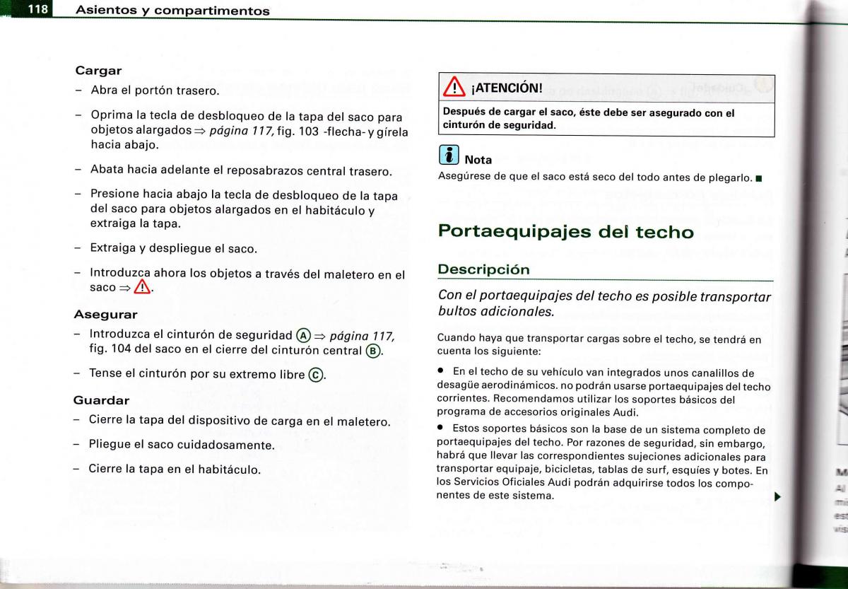 Audi A4 B6 8E manual del propietario / page 114