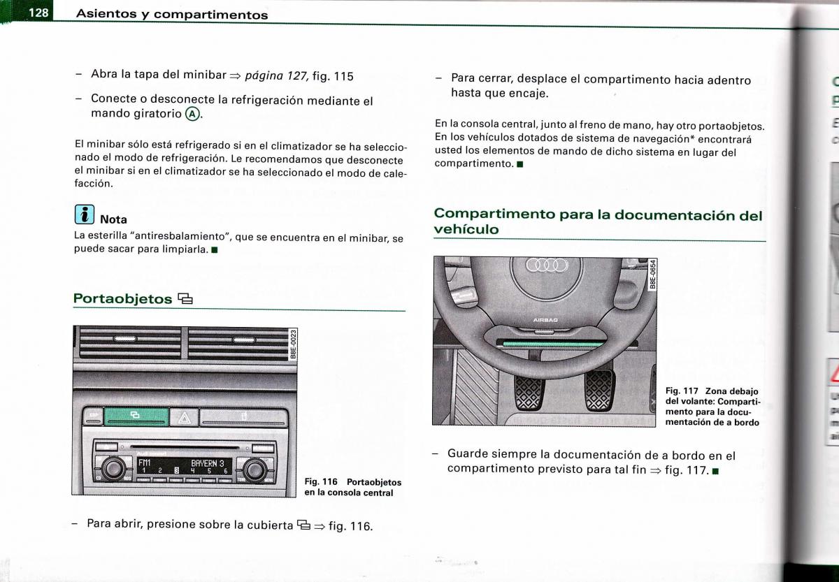 Audi A4 B6 8E manual del propietario / page 124