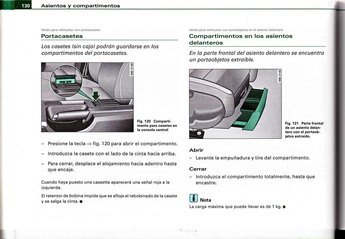 Audi A4 B6 8E manual del propietario / page 126