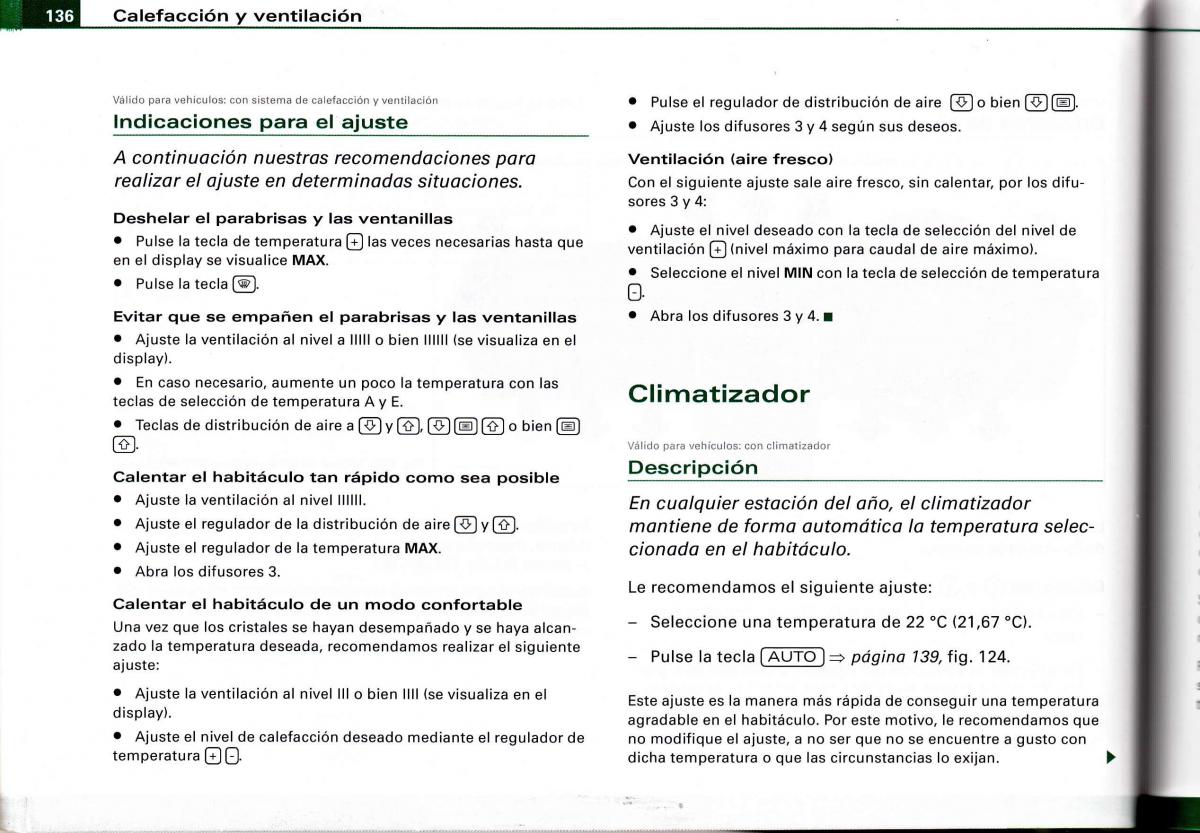 Audi A4 B6 8E manual del propietario / page 132