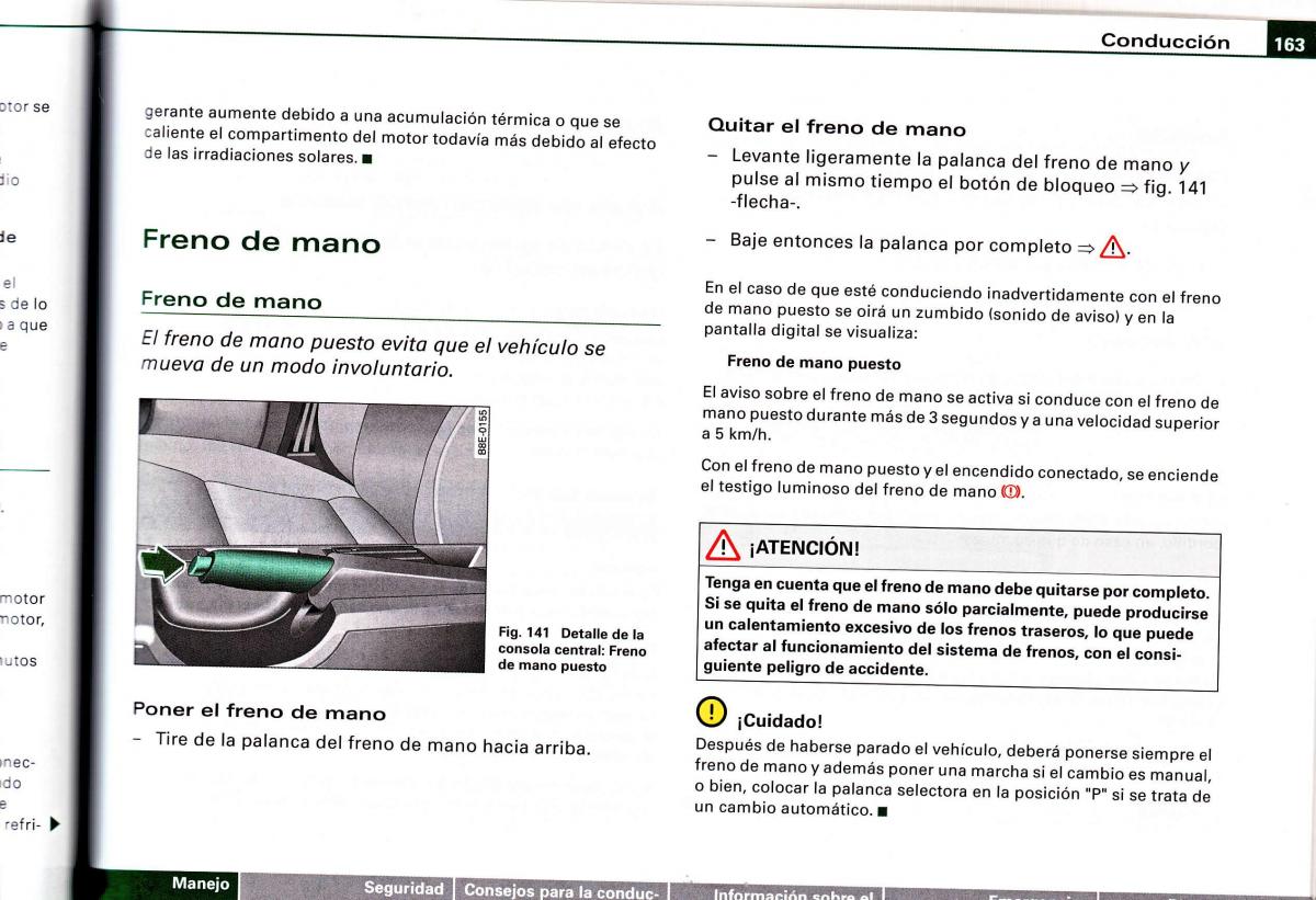 Audi A4 B6 8E manual del propietario / page 159