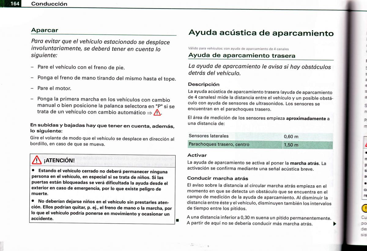 Audi A4 B6 8E manual del propietario / page 160