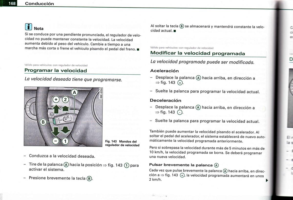 Audi A4 B6 8E manual del propietario / page 164