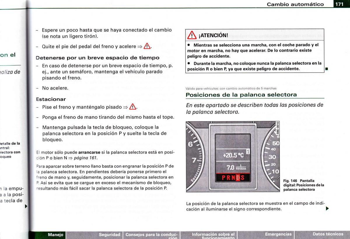 Audi A4 B6 8E manual del propietario / page 167