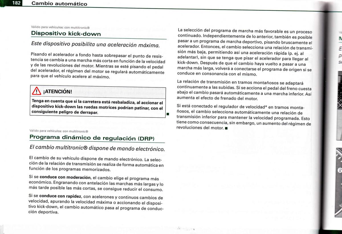 Audi A4 B6 8E manual del propietario / page 178