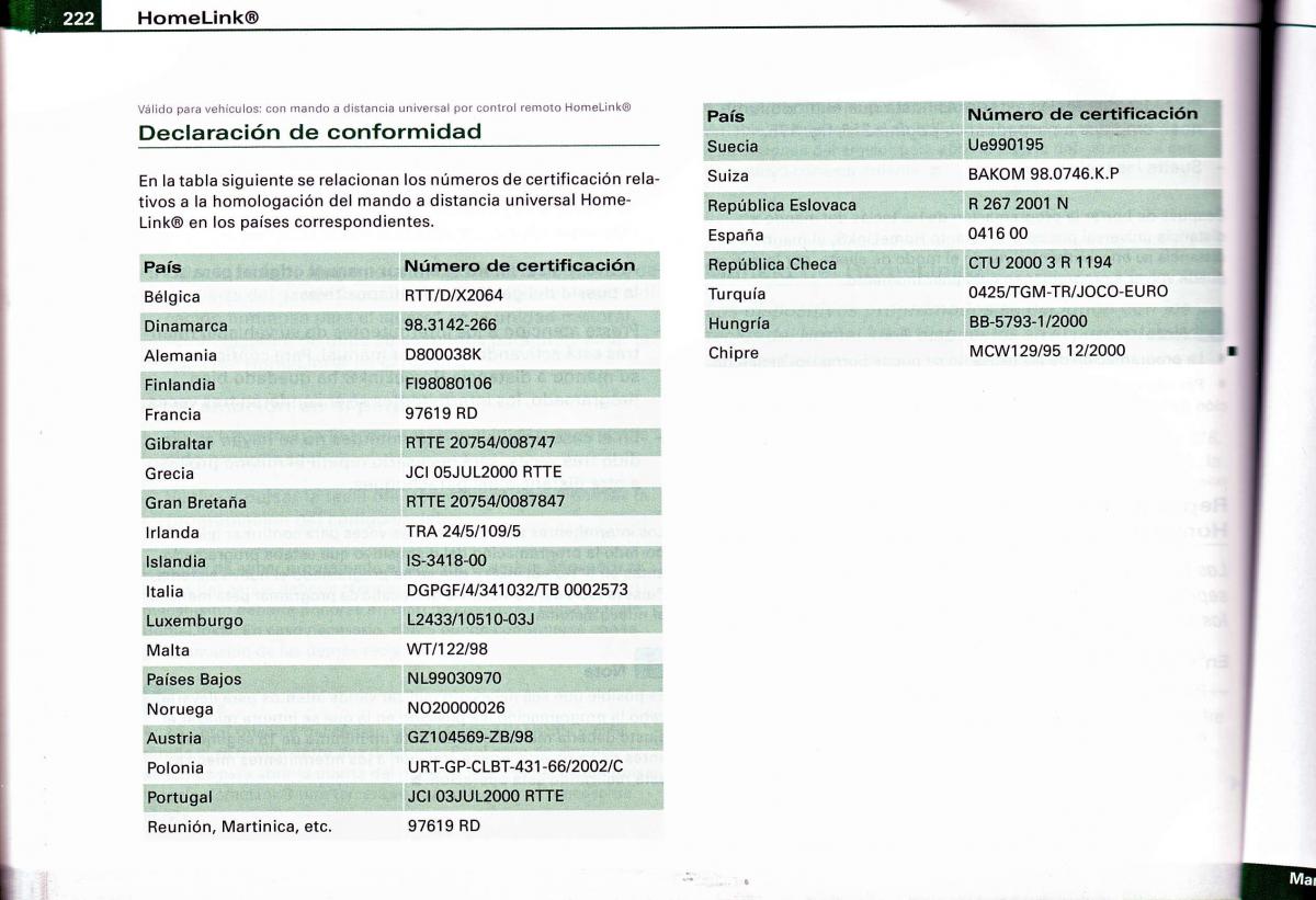 Audi A4 B6 8E manual del propietario / page 218