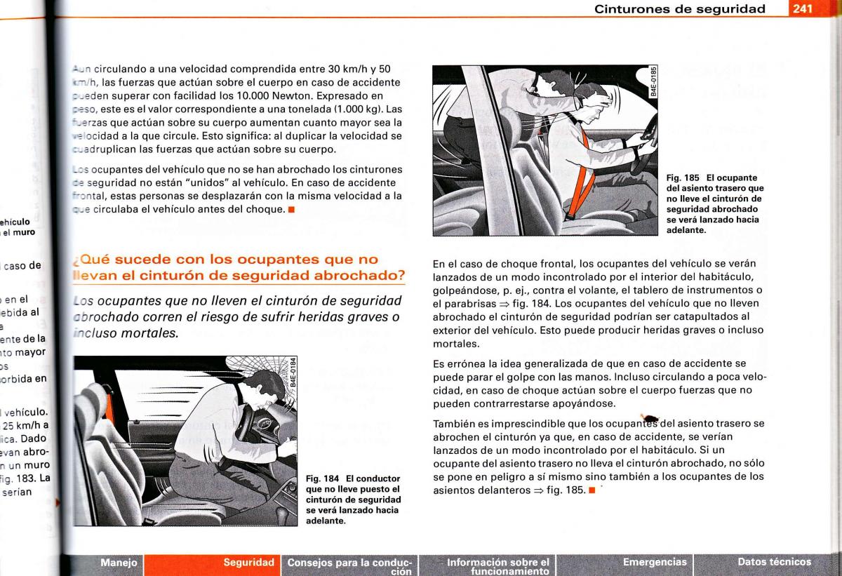 Audi A4 B6 8E manual del propietario / page 235