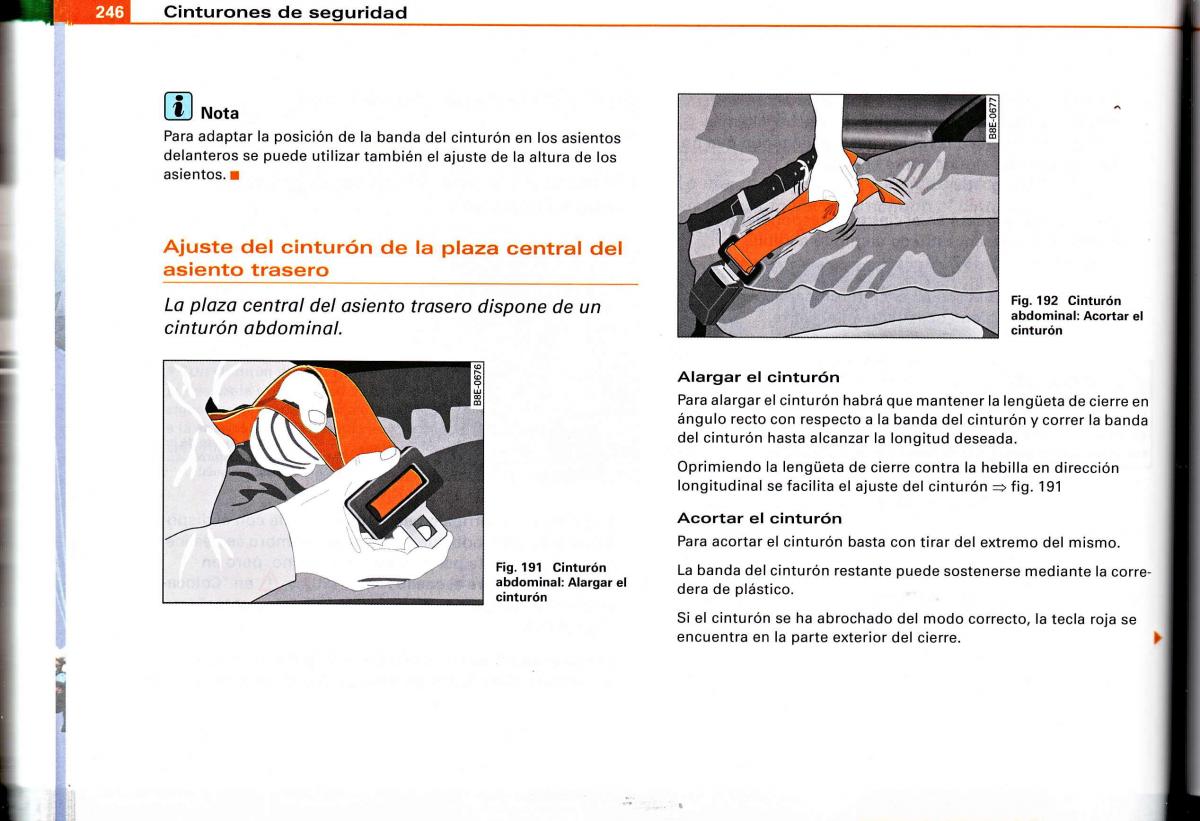 Audi A4 B6 8E manual del propietario / page 240