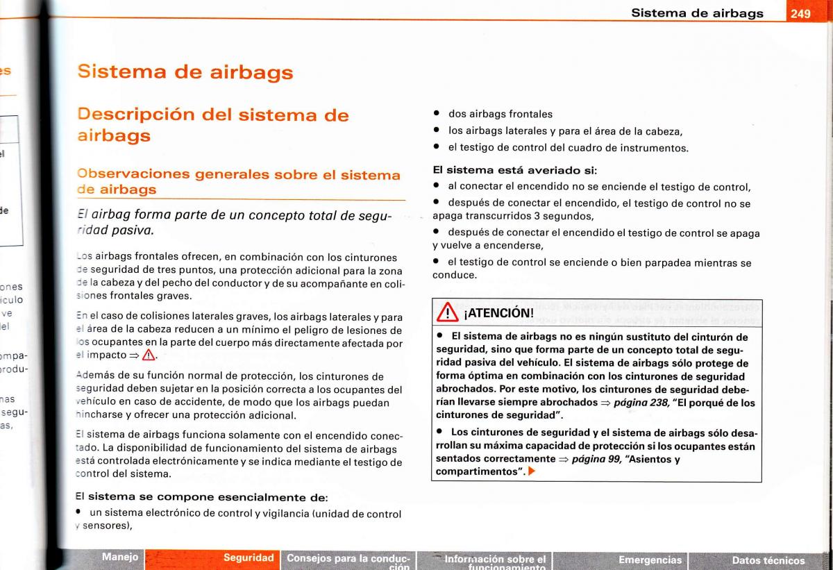 Audi A4 B6 8E manual del propietario / page 243