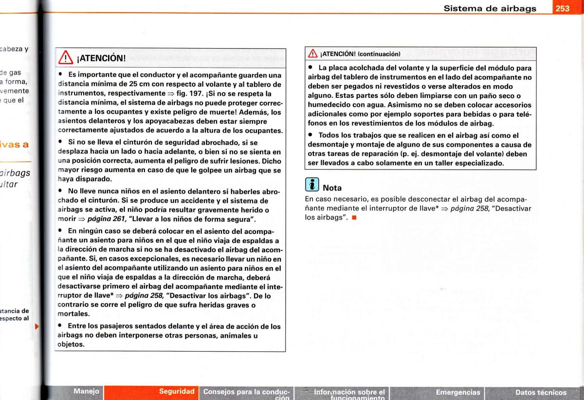 Audi A4 B6 8E manual del propietario / page 247