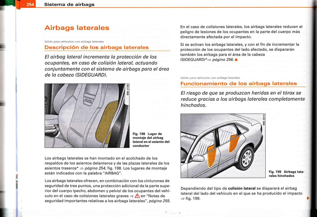 Audi A4 B6 8E manual del propietario / page 248