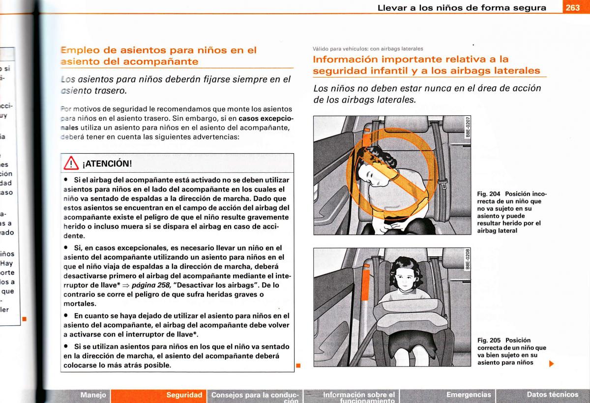 Audi A4 B6 8E manual del propietario / page 257