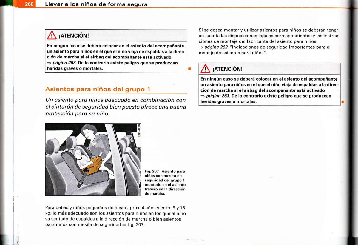 Audi A4 B6 8E manual del propietario / page 260