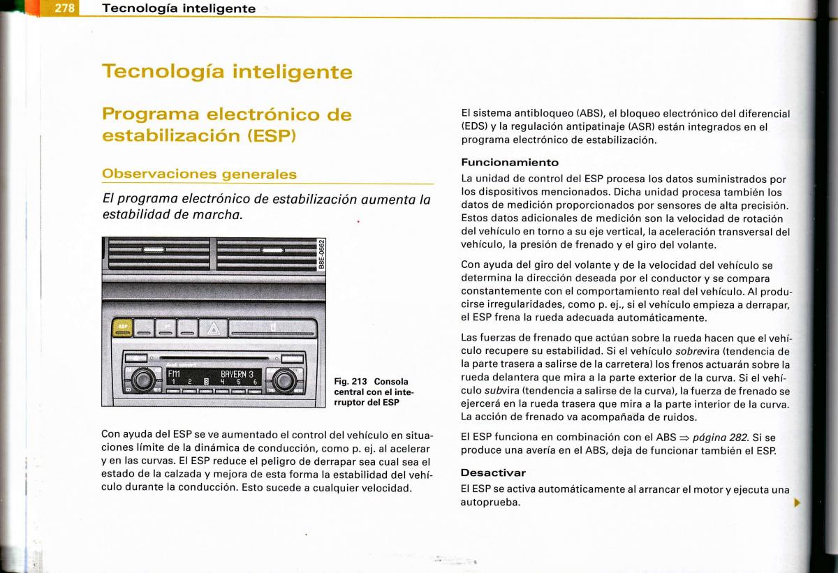 Audi A4 B6 8E manual del propietario / page 270